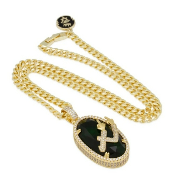 King Ice × Rick & Morty - Portal Flip Necklace 14k - Picture 2 of 4